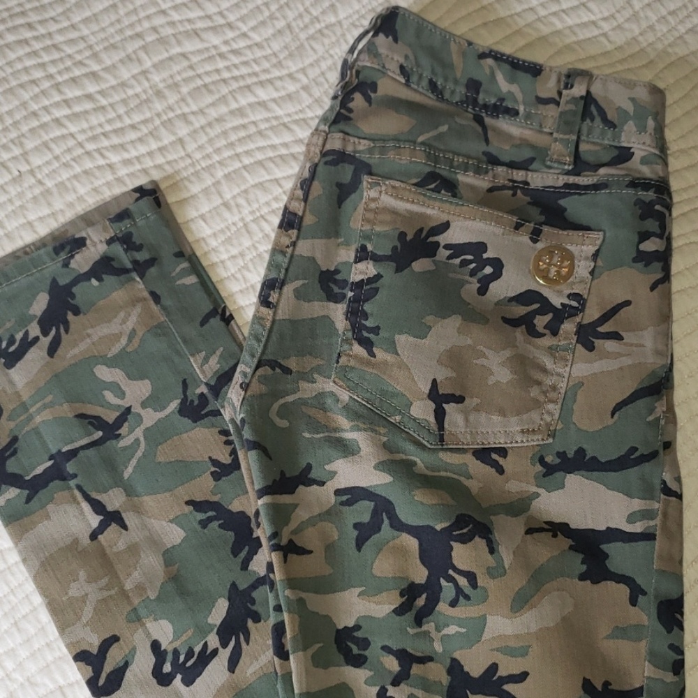 Tory Burch Camo Skinny Jeans